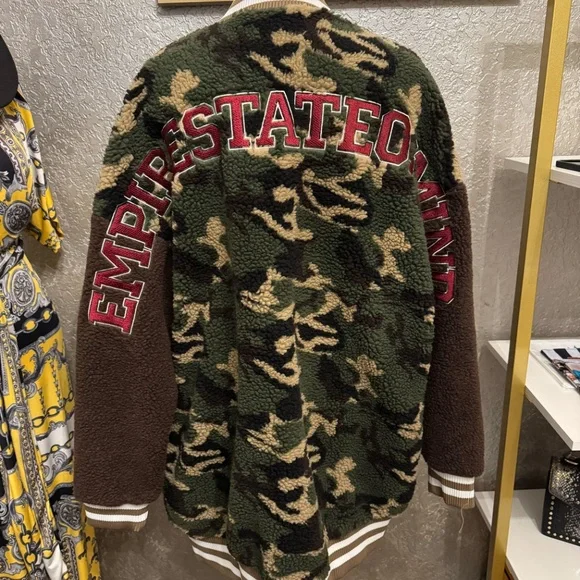 Camo Varsity Bomber Jacket - Picture 8 of 8